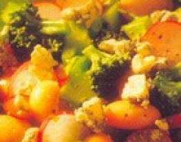 recepten vandaag salade maaltijdsalade broccoli stilton knoflookbrood