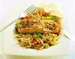 17 oosterse zalm met mie