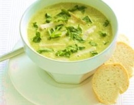 6 prei-kokossoep met kipreepjes