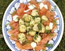 Jamie Oliver aardappelsalade met gerookte zalm
