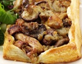 wild baked mushrooms