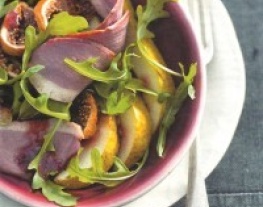kerstsalade-met-eendenborst-peer-en-vijgen