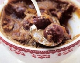 eten recepten kersenclafoutis met peperkoek