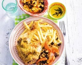 recepten vandaag franse rozemarijnkip met frites
