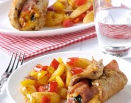 recepten_vandaag_Vleesrolletjes_met_ham_en_kaas_en_gebakken_aardappelpartjes