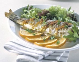 Eten Recept Vis Gegrilde forel kerrie sinaasappelboter