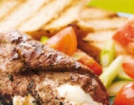eten recepten vlees bieflapjes geitenkaas