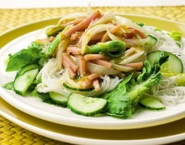 Eten Recept Vlees Kruidige ham mihoensalade