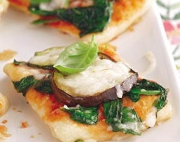 eten vandaag recept pizza Minipizza gegrilde groenten vegetarisch
