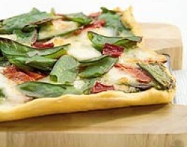 eten recept pizza Pestopizza peultjes paprika