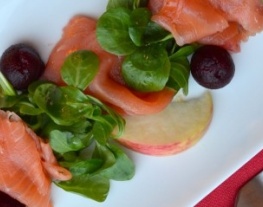 receptenvandaag zalm appel en rode biet voorgerecht
