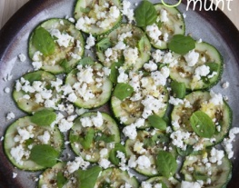 receptenvandaag carpaccio van courgette met feta en munt