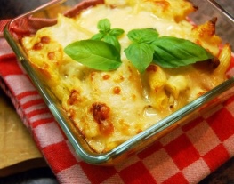 receptenvandaag pasta schotel uit de oven met pittige chorizo