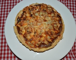 receptenvandaag quiche met pompoen, gedroogde vijgen en gorgonzola