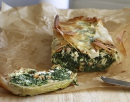 receptenvandaag filocake met spinazie, feta en cashews