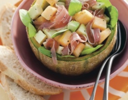 receptenvandaag salade met meloen en parmaham
