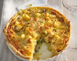 receptenvandaag Zalm-preitaart met ananas