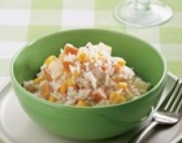 recepten vandaag salade maaltijdsalade rijst gerookte kipfilet