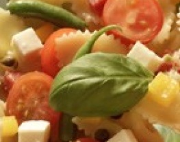 recepten vandaag salade pastasalade sperzieboon mozzarella