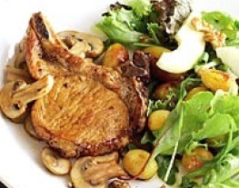 recepten vandaag herfst karbonade herfstsalade peer