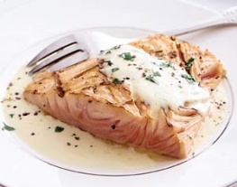recept zalm met wittewijnsaus