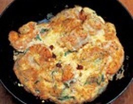 11 jamie oliver: frittata van garnalen en peterselie