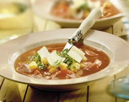 6 tomatensoep met basilicum