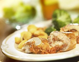 7 kruidige kipfilets gevuld met buffelmozzarella