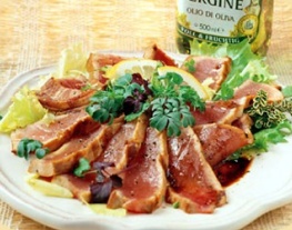 11 gegrilde tonijn met balsamico azijn