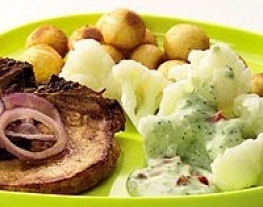 19 bloemkool met room-pestosaus