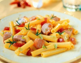 1 macaroni met verse zalm 