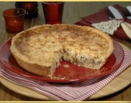 24 champignontaart met geitenkaas en honing