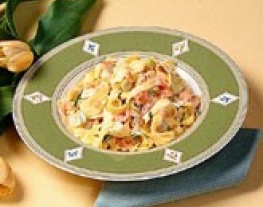 1 tagliatelle met gerookte zalm