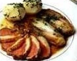 17 geflambeerde eendenborstfilet met witloof en witbier