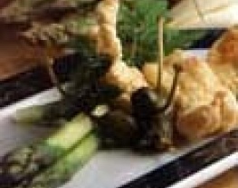 19 asperges met visbeignets