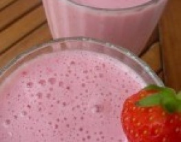 2 aardbeien milkshake light